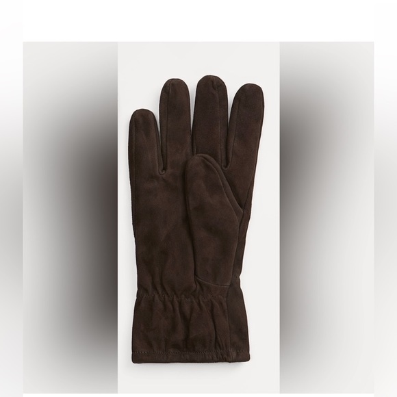 Zara Suede Gloves In Brown Unusex - Picture 12 of 12